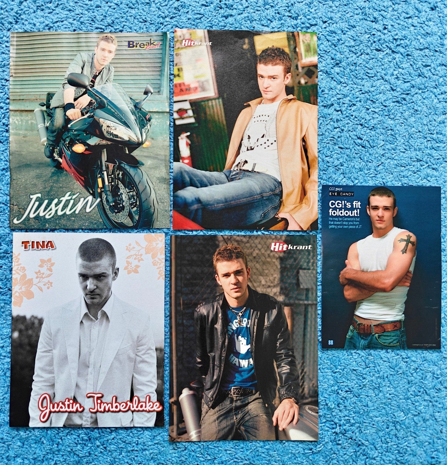 Justin Timberlake posters vintage, Verzamelen, Ophalen of Verzenden, Nieuw, A4 of kleiner, Muziek