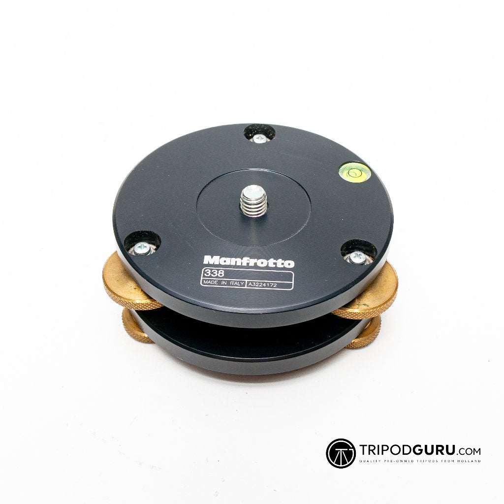 Manfrotto 338 levelling base, Via Valsugana, 100 36022 Cassola (VI) Italy, Info@videndum.com, Met waterpas, Overige typen
