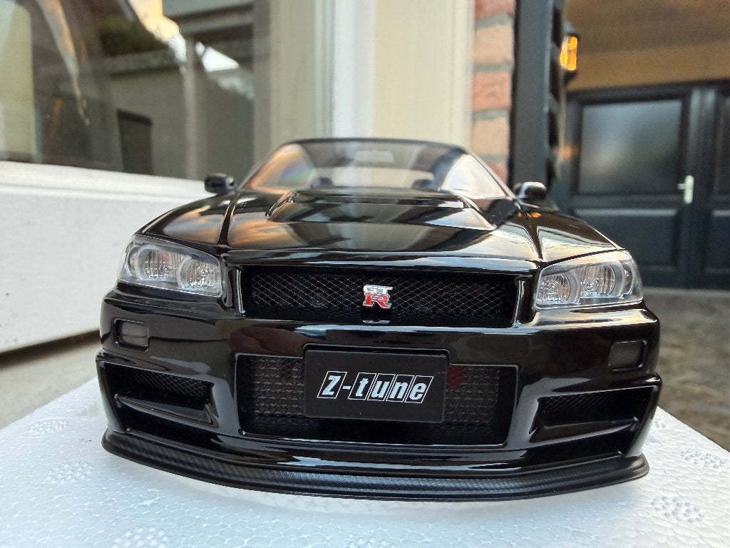 1:18 Nissan Skyline R34 GT-R Nismo Z-Tune zwart Autoart, Auto, Autoart, Nieuw, Ophalen of Verzenden