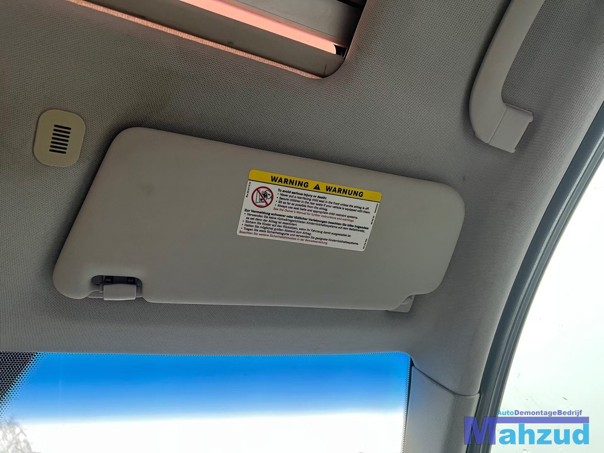 MERCEDES B KLASSE W245 rechts zonneklep 2005-2011, Auto-onderdelen, Interieur en Bekleding, Gebruikt, Mercedes-Benz AG, Mercedes-Benz