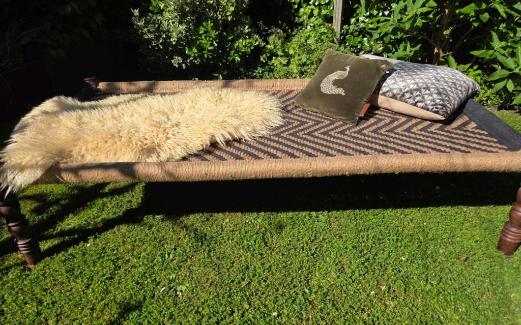 Daybed indiaas Bohemian style 175x85x45, Huis en Inrichting, Banken | Sofa's en Chaises Longues, Ophalen, Eenpersoons, Minder dan 75 cm