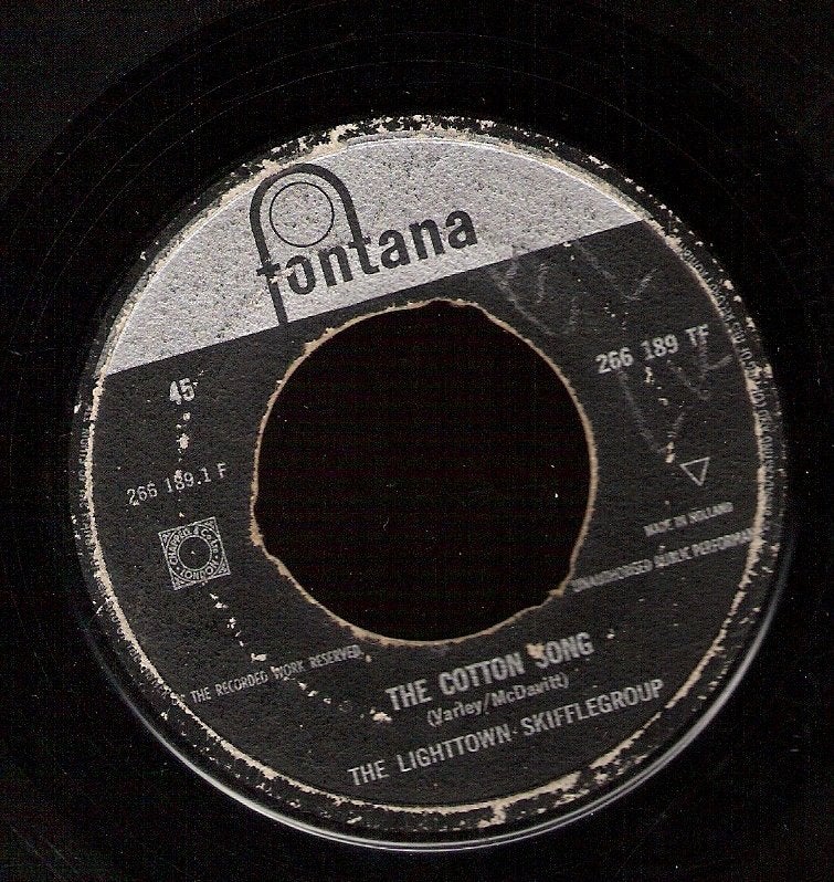 Lighttown Skiffle Group - The Cotton Song- Nederbeat_SKIFFLE, Ophalen, Gebruikt, Pop