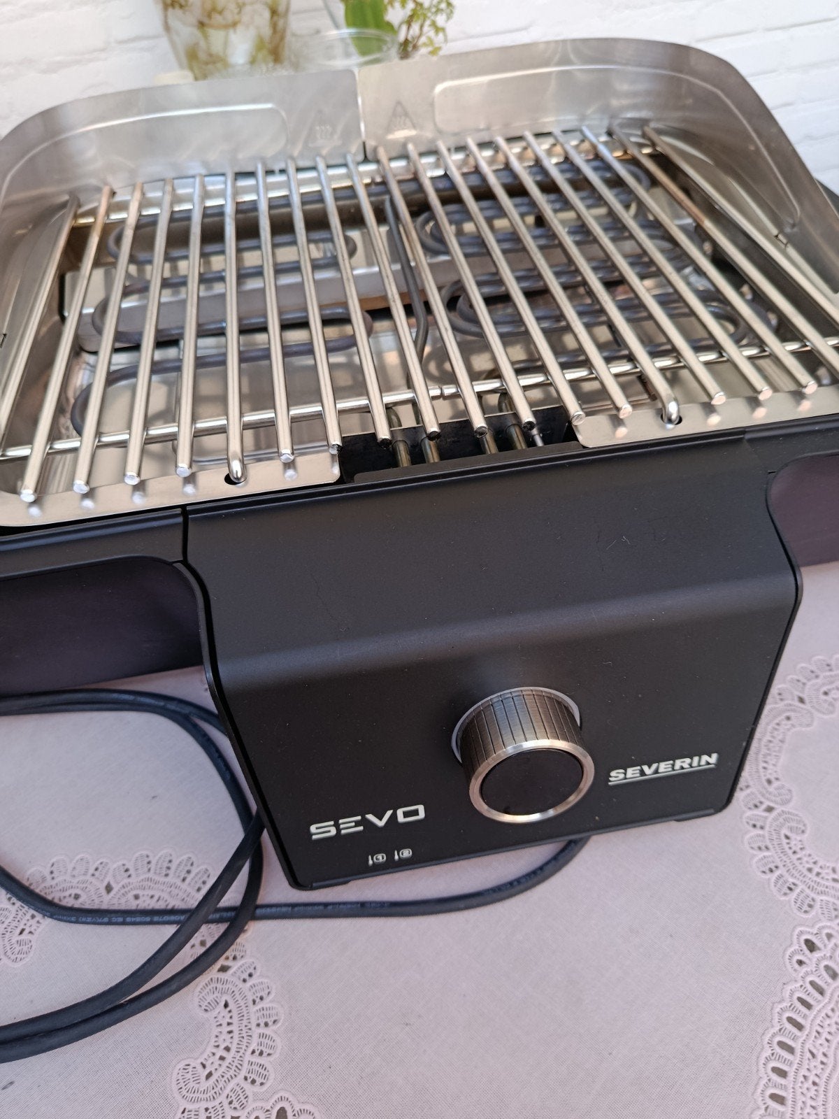 SEVERIN SEVO Elektrische barbecue, Ophalen of Verzenden, Zo goed als nieuw