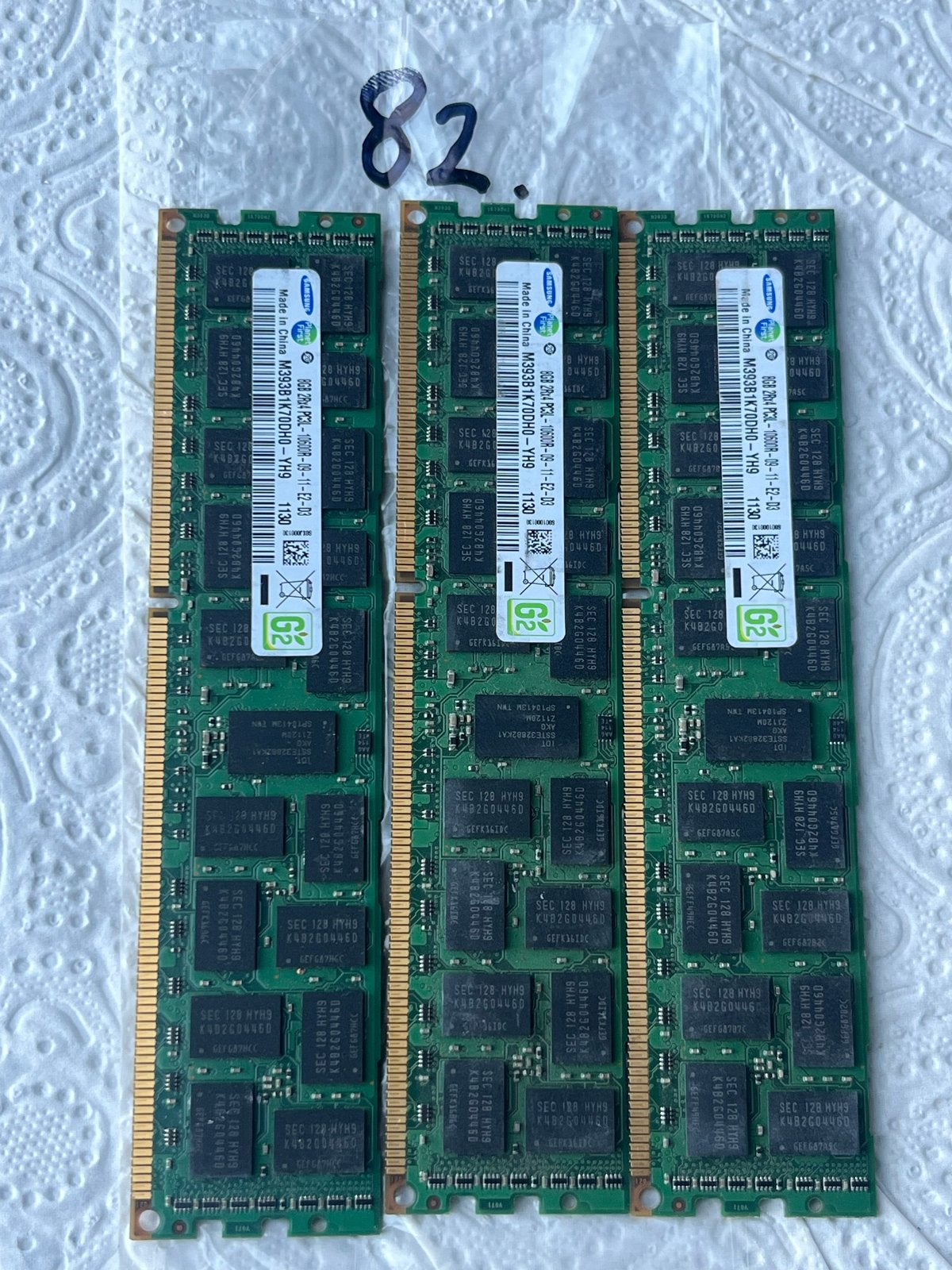 #82 - 3x Samsung 8GB DDR3 RAM Geheugenmodules voor Desktop, Computers en Software, RAM geheugen, Verzenden, 8 GB, DDR3, Zo goed als nieuw