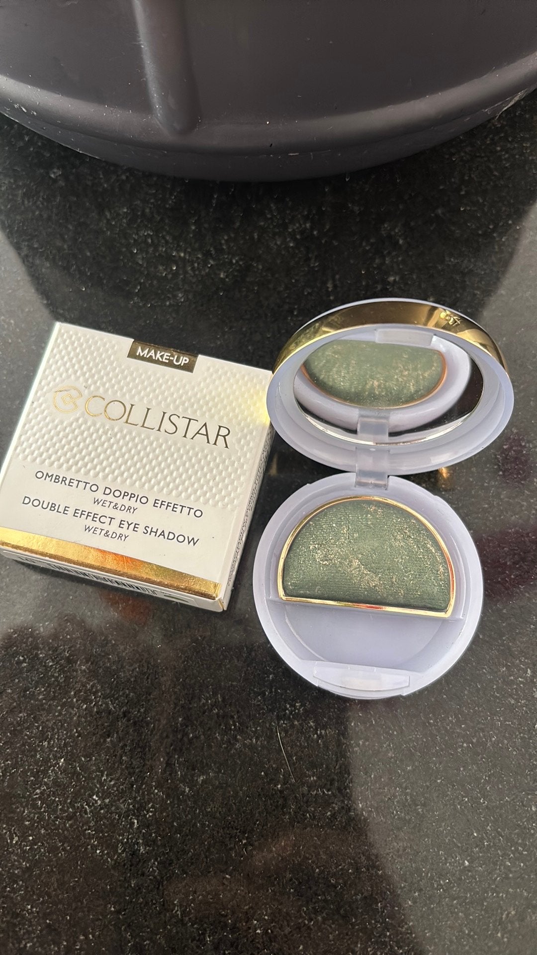 Collistar oogschaduw groen 10 Verde Dorato, Ogen, Ophalen of Verzenden, Zo goed als nieuw, Make-up