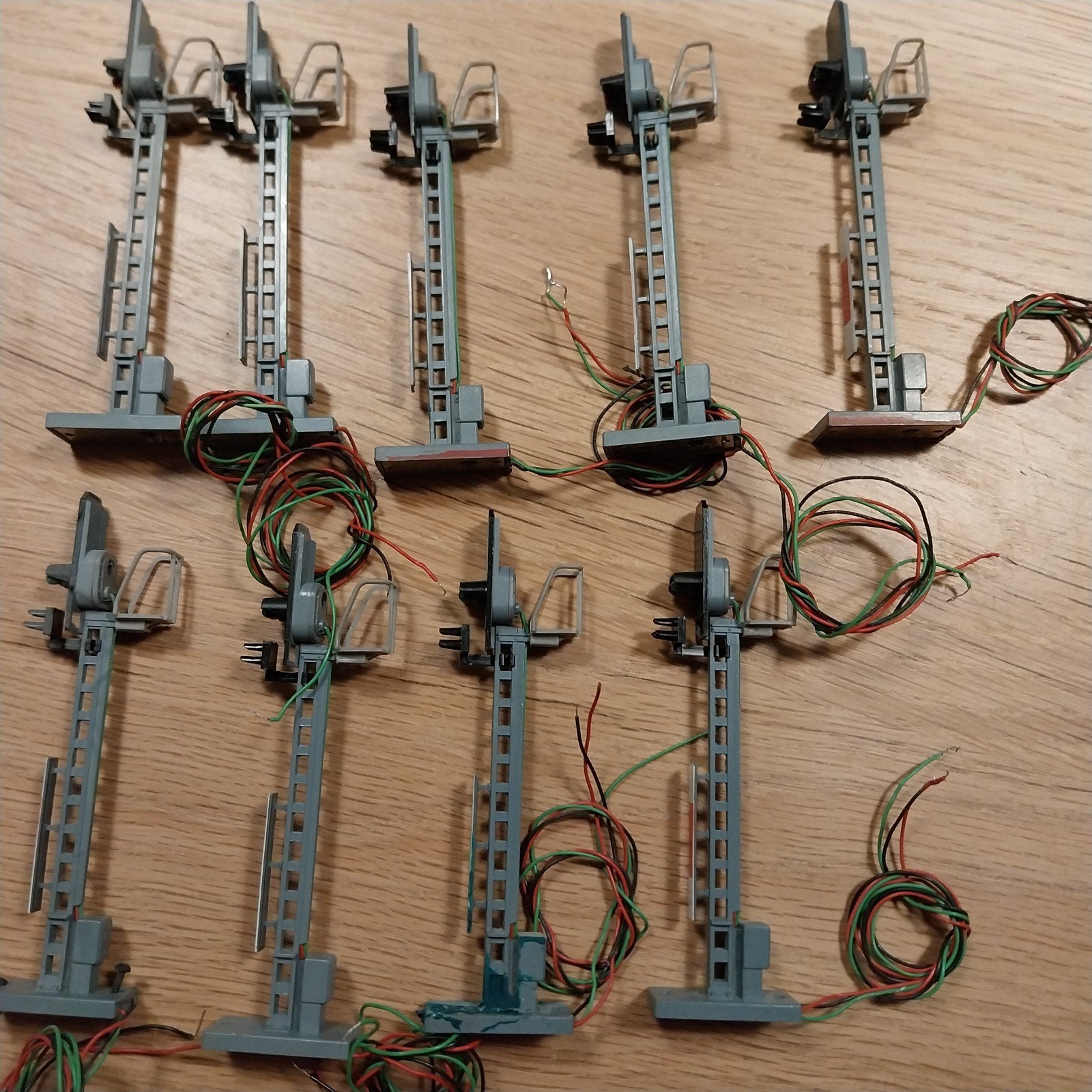 Fleischmann HO 6226 Lichtbloksignaal (9 stuks), Gebruikt, Gelijkstroom, Fleischmann, Rails