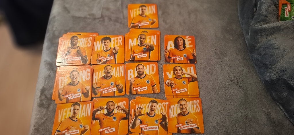 set Oranje EK 2024 voetbalplaatjes - Supermarkt actie, Verzamelen, Albert Heijn, Ophalen of Verzenden