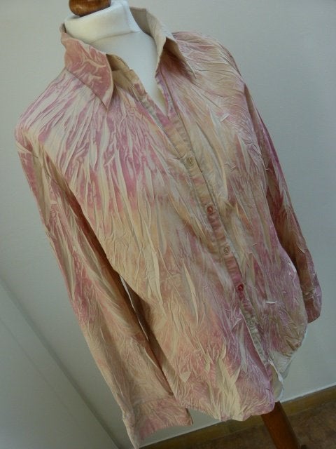Vintage blouse nude oud roze, Dreamstar maat 38 M, Kleding | Dames, Maat 38/40 (M), Dreamstar, Ophalen of Verzenden, Zo goed als nieuw