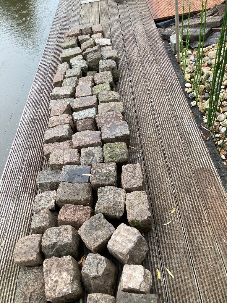 Te koop Partij Prachtige Kasseien, Tuin en Terras, Ophalen, Gebruikt, Graniet, Kei