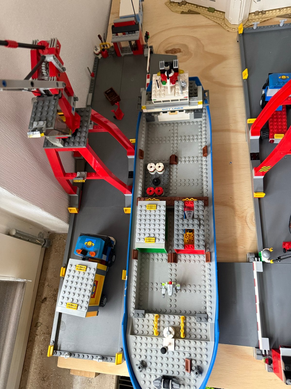 2x LEGO City Haven 7994 - Complete set met schepen en kranen, Ophalen, Gebruikt