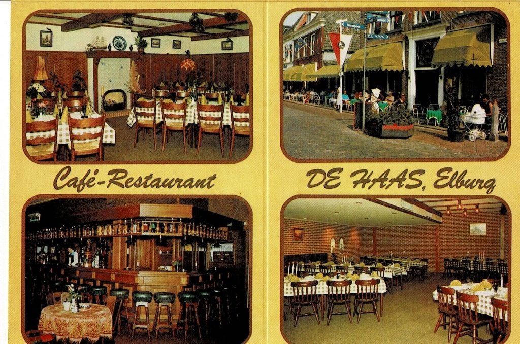Elburg, Cafe Restaurant de Haas, Ophalen of Verzenden, 1960 tot 1980, Ongelopen, Gelderland