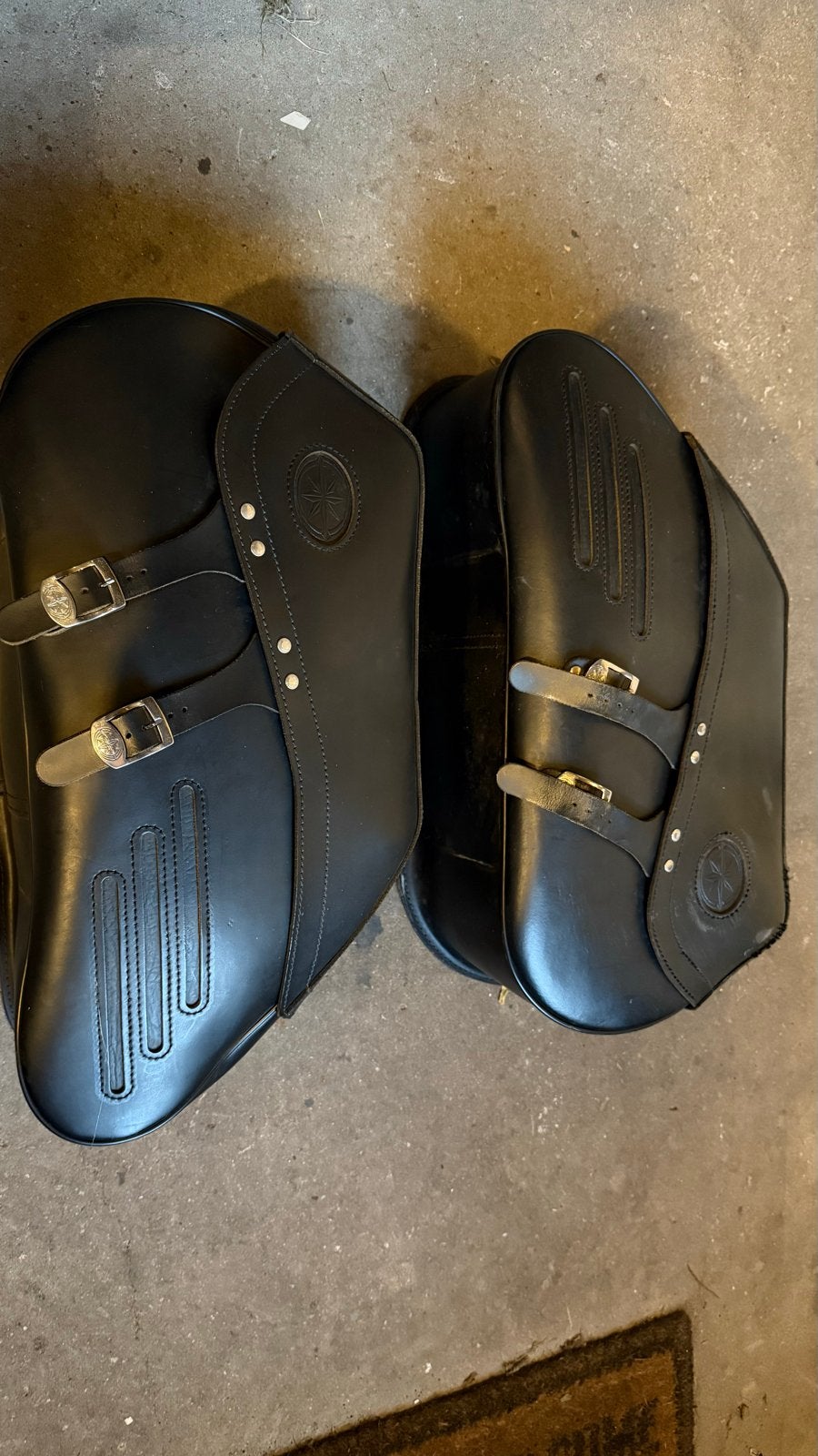 Originele Yamaha Wildstar Tassen met Beugels, Ophalen, Gebruikt