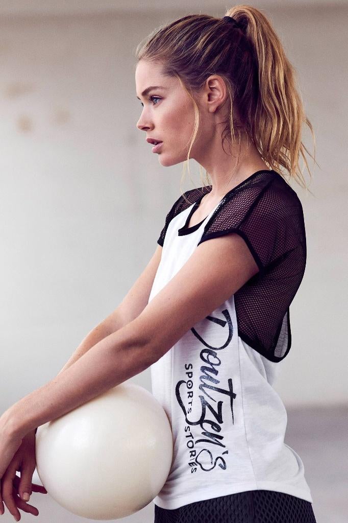 Hunkemoller Doutzen Kroes Sportshirt, Wit, maat M, Kleding | Dames, Sportkleding, Maat 38/40 (M), Verzenden, Wit, Hunkemöller