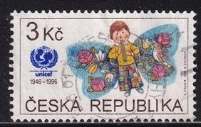 5038 - Tsjechië Michel 121 gestempeld , UNICEF, Verzenden, Overige landen, Gestempeld