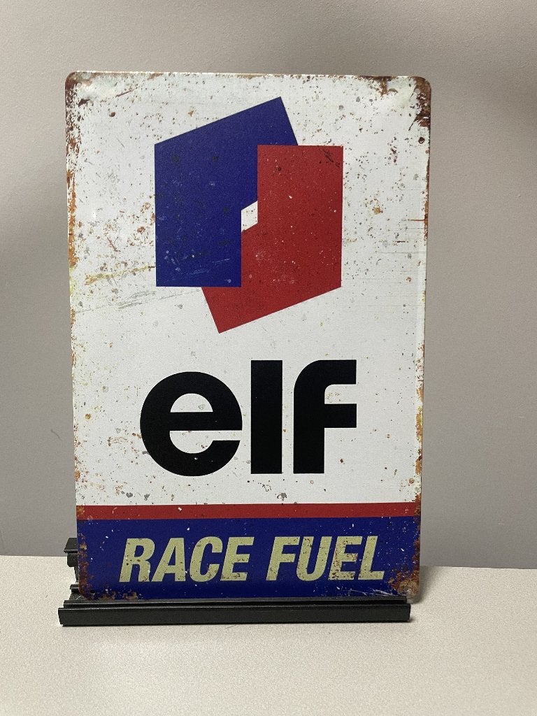 ELF Race Fuel metalen reclamebord / wandbord (Old Look), Www.pand50.nl, Reclamebord, Nieuw, Ophalen of Verzenden
