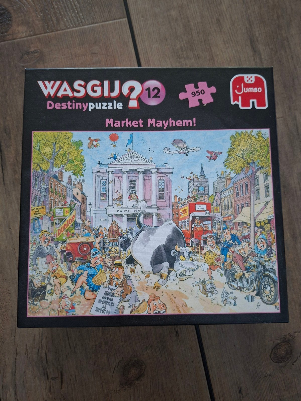 Wasgij Destiny 12 Market Mayhem! Legpuzzel 950 stukjes, Ophalen of Verzenden, Meer dan 50 stukjes, Zo goed als nieuw, 6 jaar of ouder