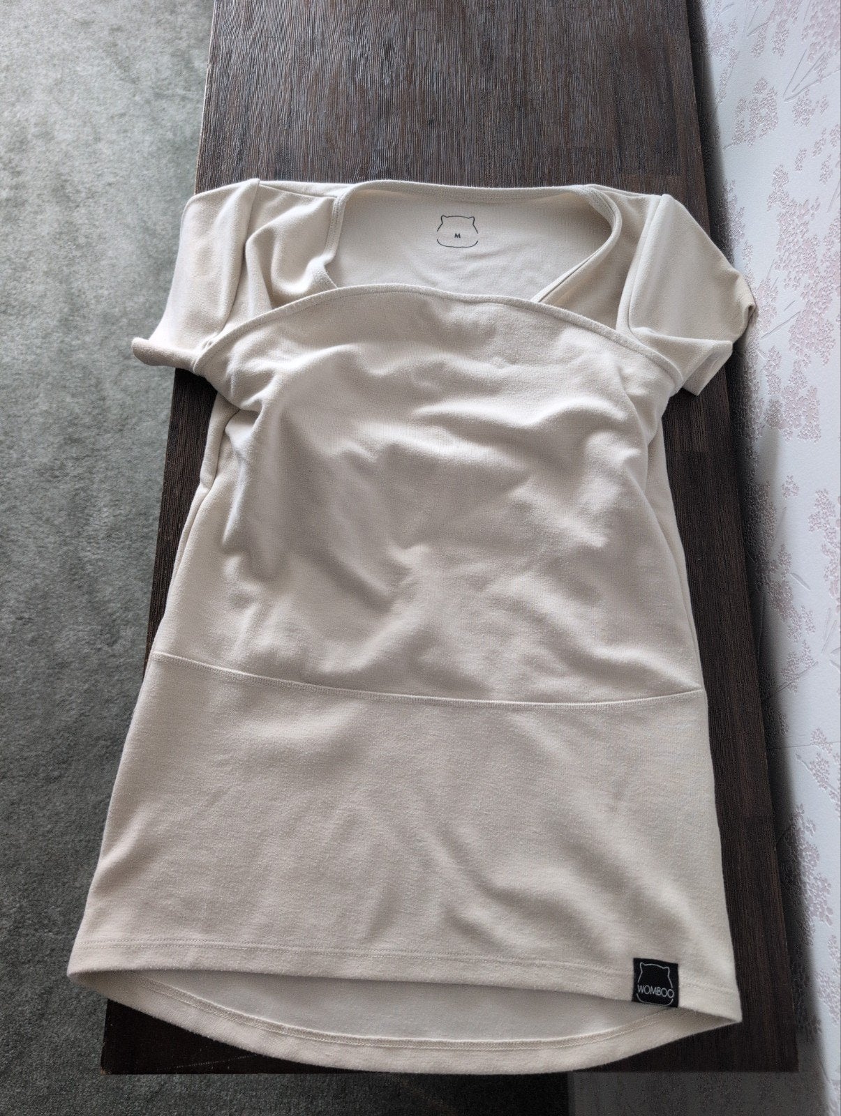 Womboo buidel t-shirt beige, maat M, Maat 38/40 (M), Womboo, Beige, Ophalen of Verzenden