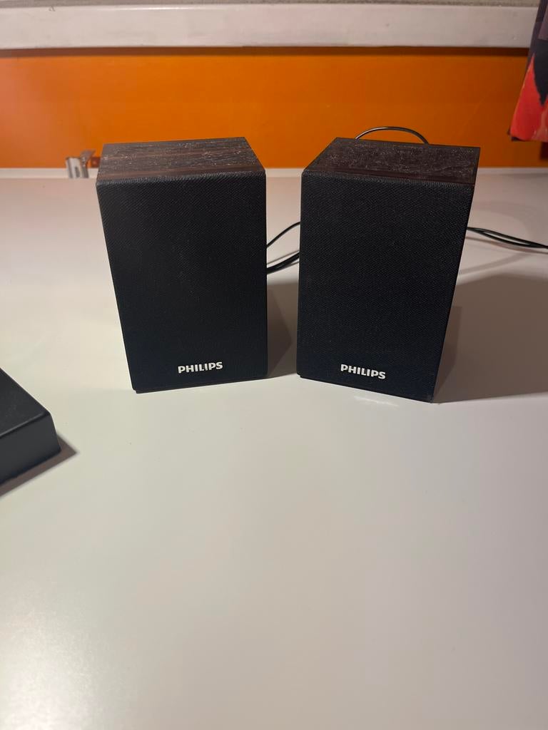 -Philips SPA20/12 USB speakers voor TV/Monitor, Philips, Gebruikt, Ophalen of Verzenden, Minder dan 60 watt
