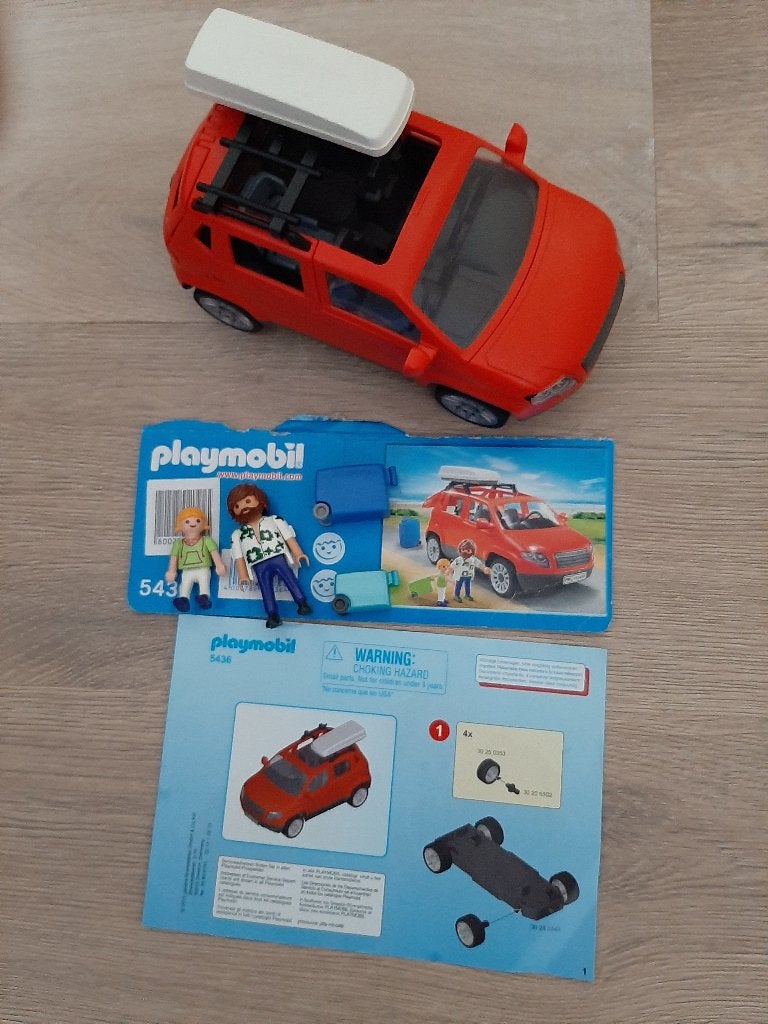 Playmobil 5434 en 5436 caravan en auto, Complete set, Overige typen, Ophalen of Verzenden, Zo goed als nieuw