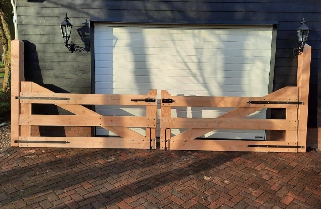 Douglas landhek 200 x 120 cm, Ophalen, Nieuw, 150 tot 200 cm, Hout