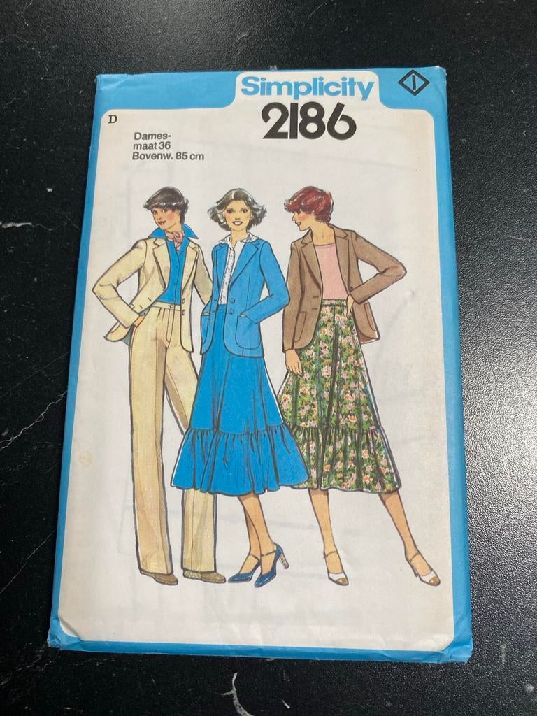 Simplicity 2186 Naaipatroon Dames Blouse Rok Broek Maat 36, Hobby en Vrije tijd, Overige merken, Vrouw, Ophalen of Verzenden, Overige typen