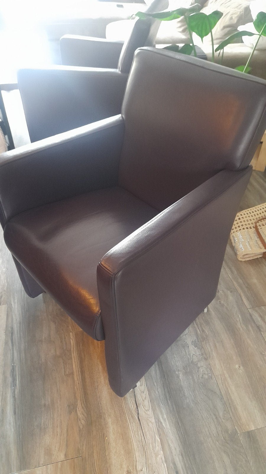 Leren eettafel stoelen, Ophalen of Verzenden, 50 tot 75 cm