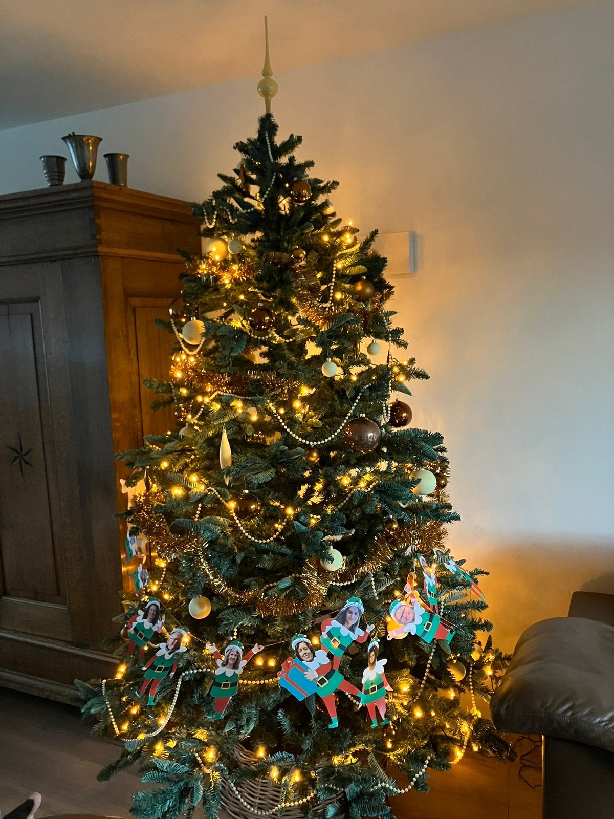 Kunstkerstboom hoogte 2.30 m, Diversen, Ophalen, Zo goed als nieuw