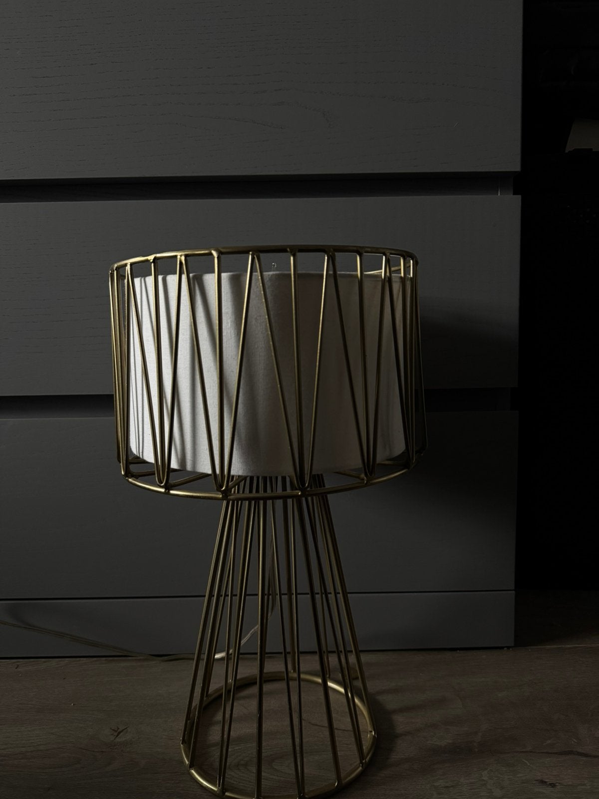 Gouden lamp, Ophalen of Verzenden, Zo goed als nieuw, Minder dan 50 cm