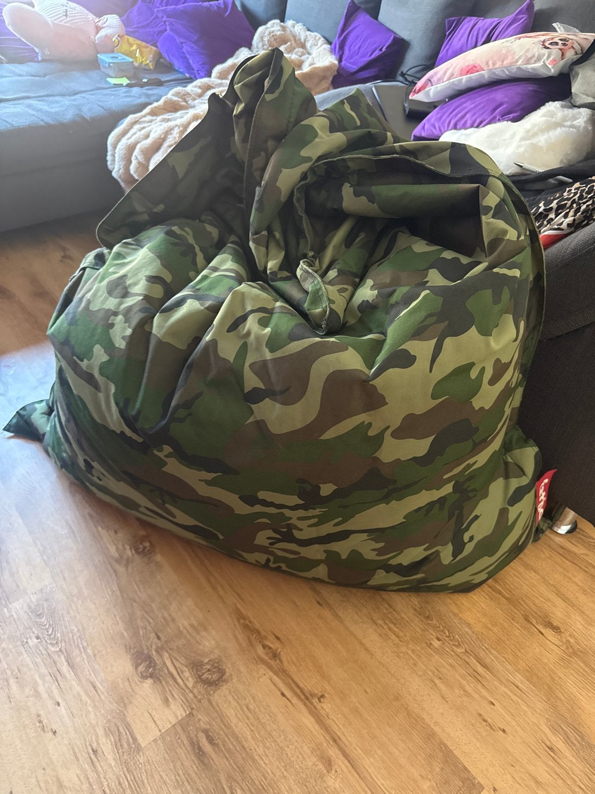 Fatboy zitzak camouflage - Zo goed als nieuw, Ophalen, Zo goed als nieuw, Groen, Zitzak