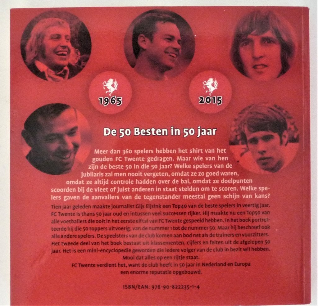 fraaie Top 50  van FC Twente  jubileumboek  vintage, Ophalen of Verzenden, Gelezen, Watersport en Hengelsport
