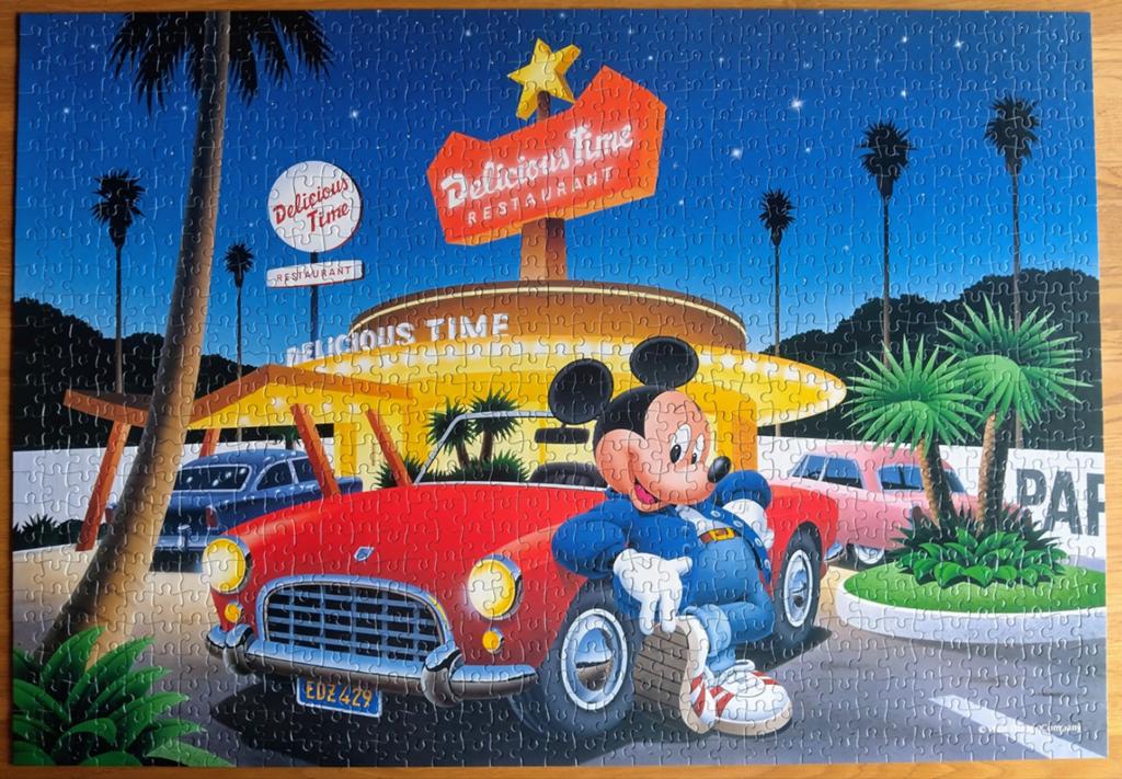 Disney puzzel Tenyo, Ophalen of Verzenden, 500 t/m 1500 stukjes, Gebruikt, Legpuzzel