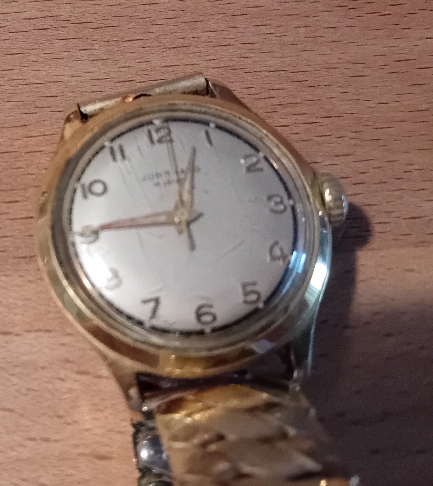 MECHANISCH JUNGHANS 16 JEWELS HERENHORLOGE., Ophalen of Verzenden, Staal, Overige merken, 1960 of later