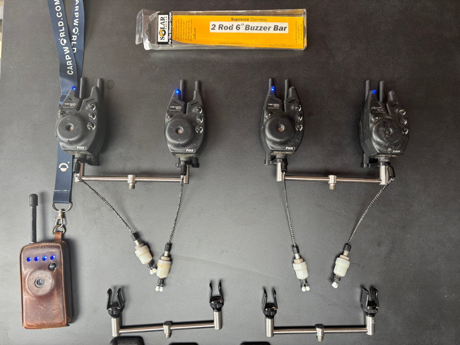 ** 4x Fox RX blue set (incl. accessiores) **, Ophalen of Verzenden, Gebruikt, Complete set
