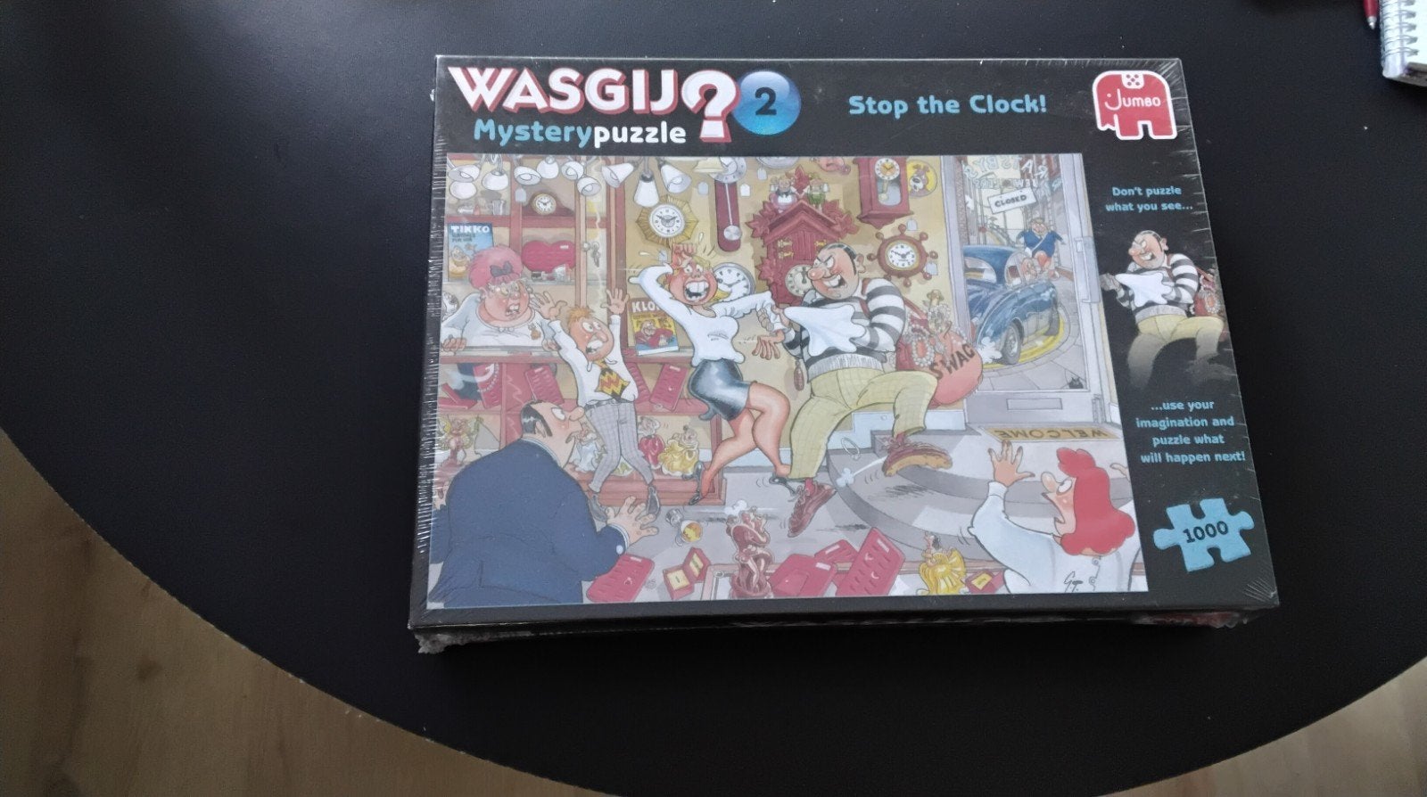 Wasgij Mystery Puzzel 2: Stop the Clock! (Nieuw in folie), Ophalen of Verzenden, 500 t/m 1500 stukjes, Nieuw, Legpuzzel