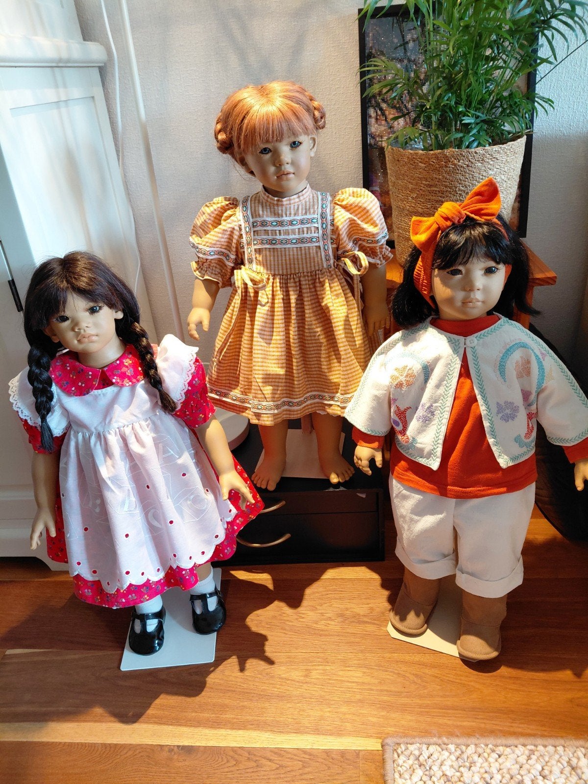 3 mooie Himstedt poppen: Kima, Liliane en Shireem, Verzamelen, Poppen, Ophalen of Verzenden