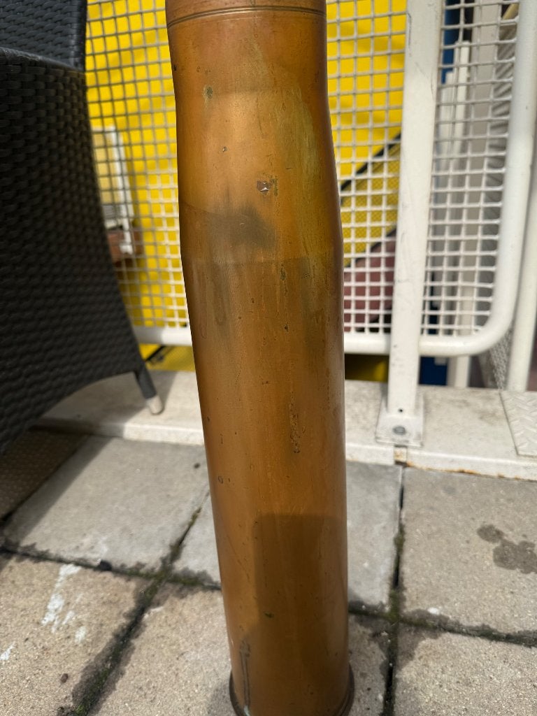 Koperen tankhuls uit wo2, Ophalen of Verzenden, Koper