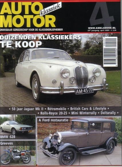 AMK 4 2009 : Jaguar Mk2 - BMW 628 - Greeves - Ford A 60B, Ophalen of Verzenden, Gelezen, Algemeen