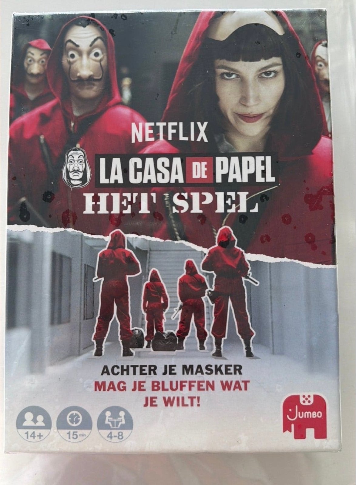 La Casa de Papel - Het Spel (Jumbo) - Nieuw in folie, Drie of vier spelers, Ophalen of Verzenden, Nieuw