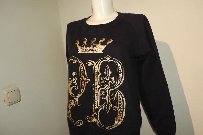 Pierre Balmain sweater gouden chique opdruk mt xl, Kleding | Dames, Maat 46/48 (XL) of groter, Zo goed als nieuw, Pierre Balmain