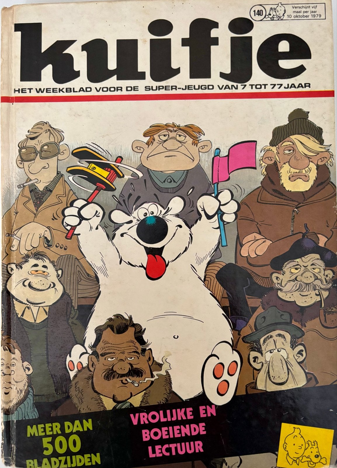 Kuifje Weekblad - Nummer 140 - 10 oktober 1979, Boeken, Eén stripboek, Ophalen of Verzenden, Gelezen