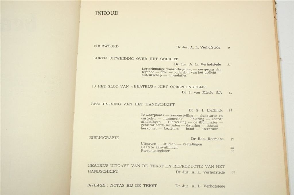 Beatrijs 1947 — Handschrift naast Tekst + Nota\'s, Ophalen of Verzenden, Gelezen