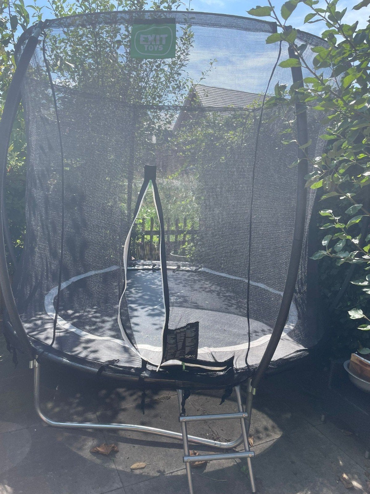 EXIT 244 Black Edition trampoline - goede staat, Ophalen, Gebruikt