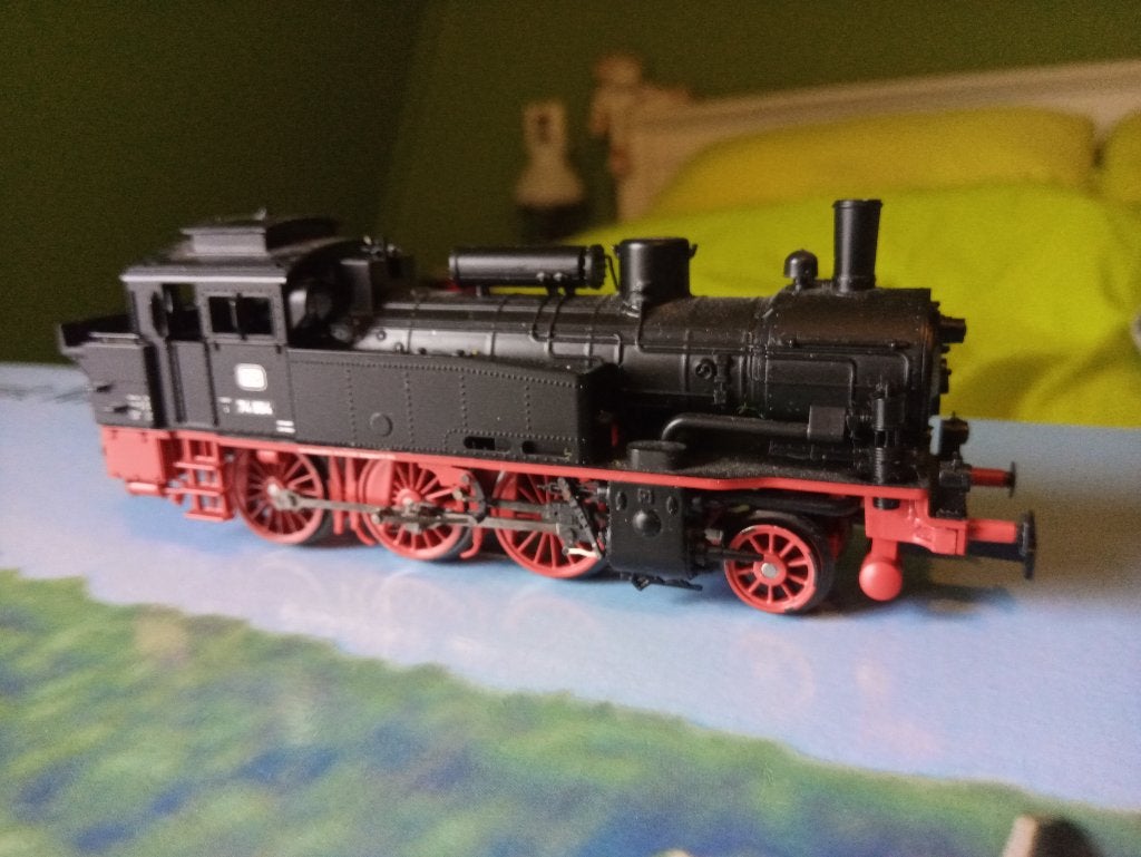 MARKLIN H0 stoomlocomotief BR74 - digitaal mfx, Wisselstroom, Locomotief, Ophalen of Verzenden, Zo goed als nieuw