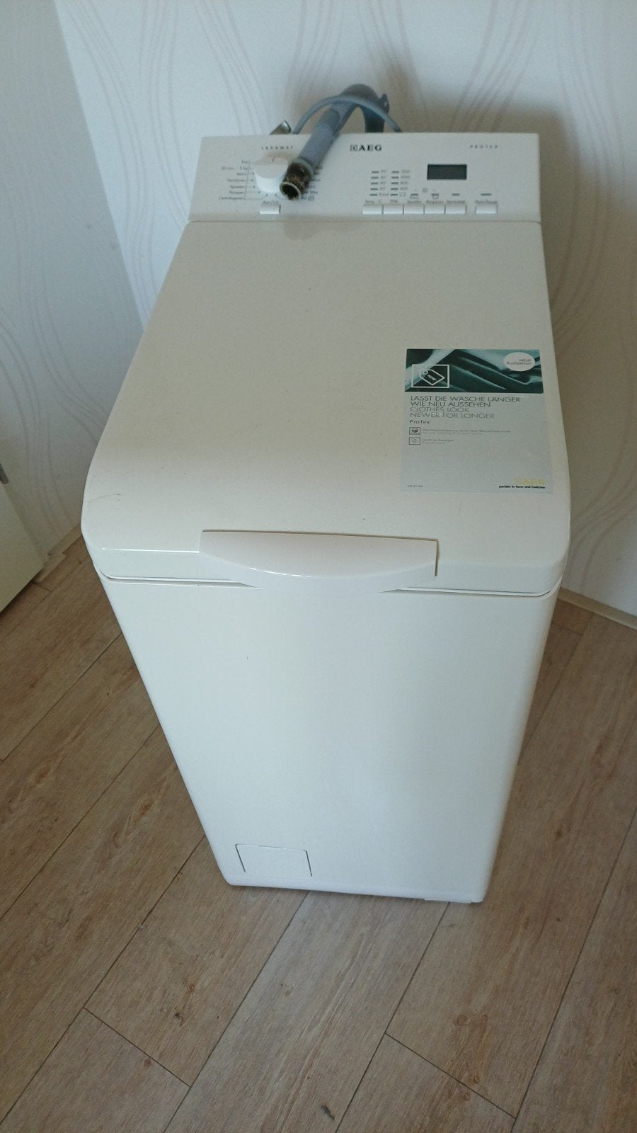AEG Bovenlader Wasmachine - Compact en Efficiënt, Witgoed en Apparatuur, Wasmachines, Gebruikt, Bovenlader, 6 tot 8 kg, 85 tot 90 cm