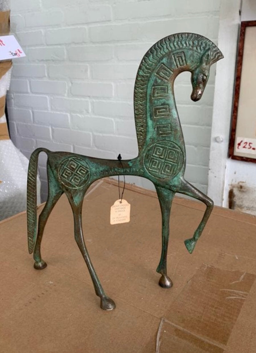 Beeld paard brons Symbool van rijkdom en status., Antiek en Kunst, Ophalen of Verzenden
