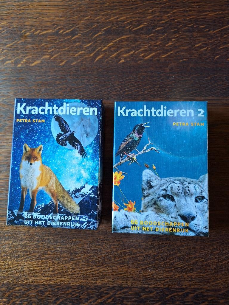 krachtdieren Kaarten 1 en 2 Petra Stam, Boeken, Esoterie en Spiritualiteit, Zo goed als nieuw, Overige typen, Spiritualiteit algemeen