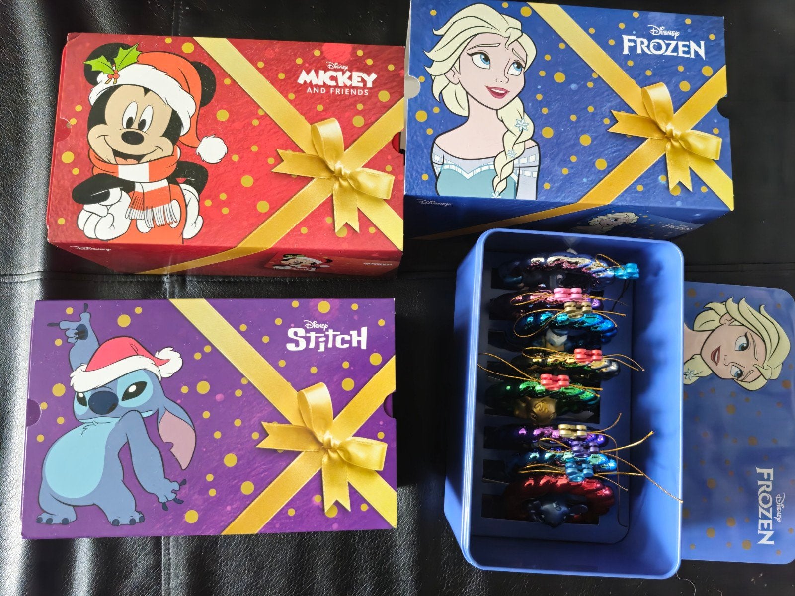 disney hangers kerst stitch elza mario kerstkransjes, Ophalen, Overige figuren, Zo goed als nieuw, Beeldje of Figuurtje