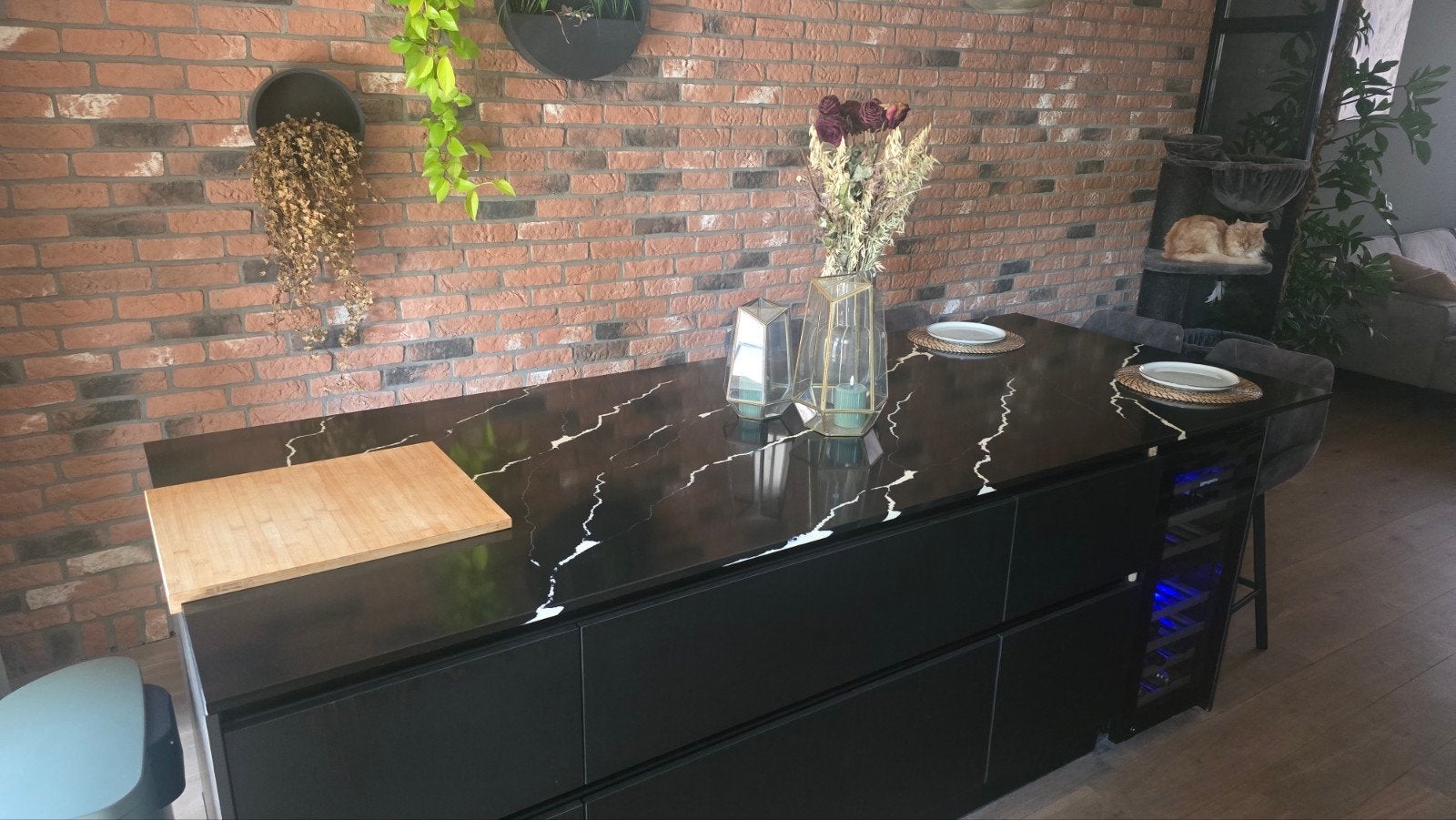 Luxe composiet kookeilandblad 270 x 110 cm, Huis en Inrichting, Tafels | Eettafels, Ophalen, Overige materialen, Modern, Industrieel