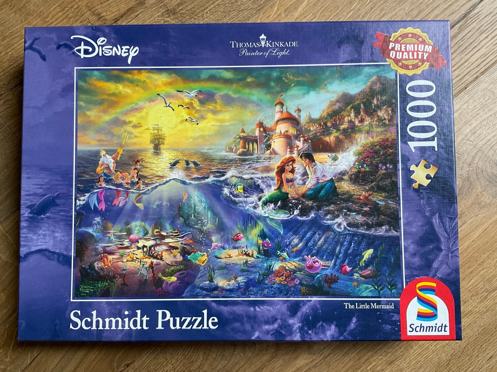 Disney puzzel 1000 stukjes - De Kleine Zeemeermin, Ophalen, Meer dan 50 stukjes, Zo goed als nieuw, 6 jaar of ouder