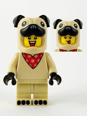 LEGO Minifiguren serie col378 Pug Costume Guy, Series 21, Lego, Nieuw, Ophalen of Verzenden, Minifiguren serie